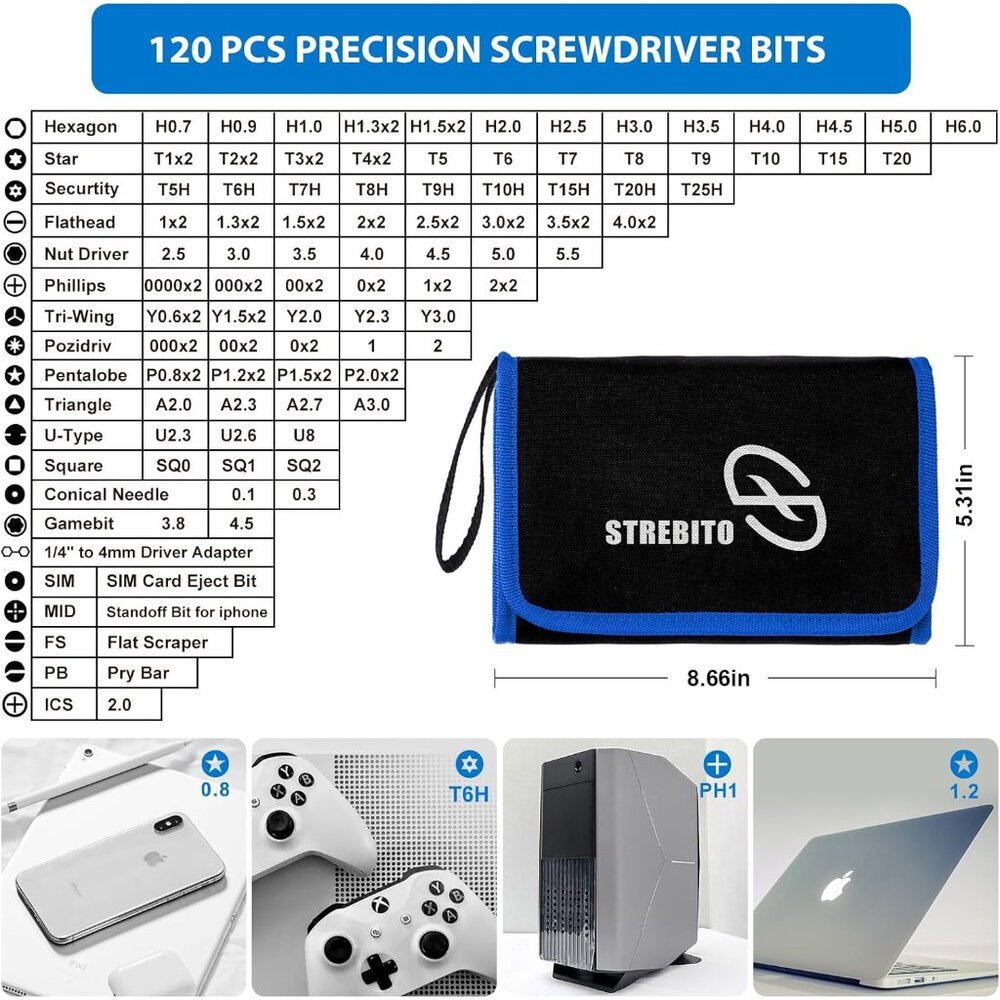 Electronics Precision Screwdriver Sets 142-Piece with 120 Bits Magnetic Repair T - Picture 2 of 8